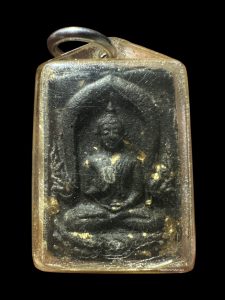 พระองค์ดำเลี่ยมกรอบเก่าเดิม  สวยระดับแชมป์ หูตากระพริบ