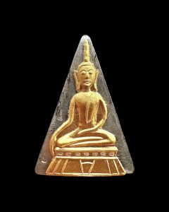 พระนางพญามรดกศรีโคตรบูรณ์  เนื้อเหล็กเปียกหน้ากากทองคำ